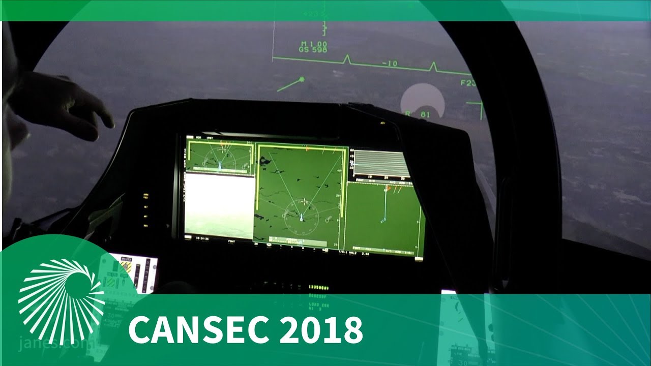 CANSEC 2018: Saab test pilot shows the benefits of the Gripen E's Wide Area Display