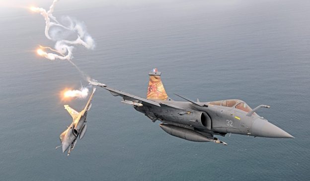 French Naval Aviation squadron Flotille 11F Rafale M F3-R Carrier-Borne Multirole Fighter Aircraft