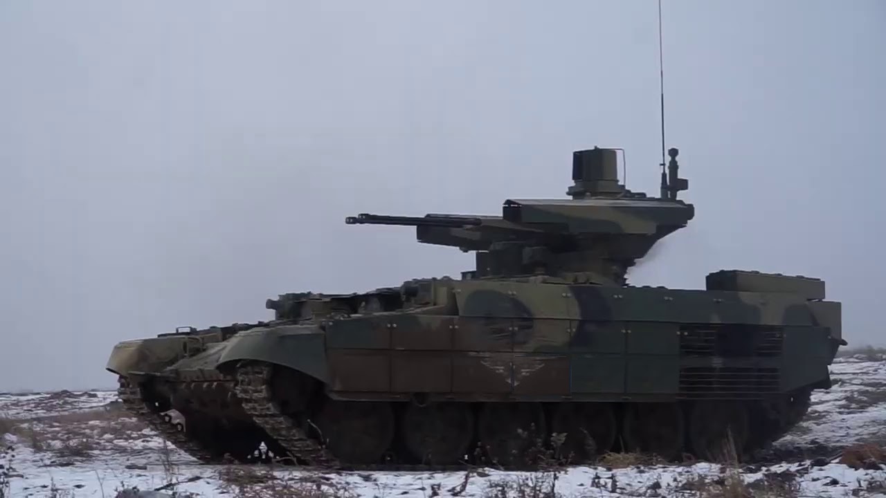 Russian Central Military District BMPT Terminator tank support fighting vehicle