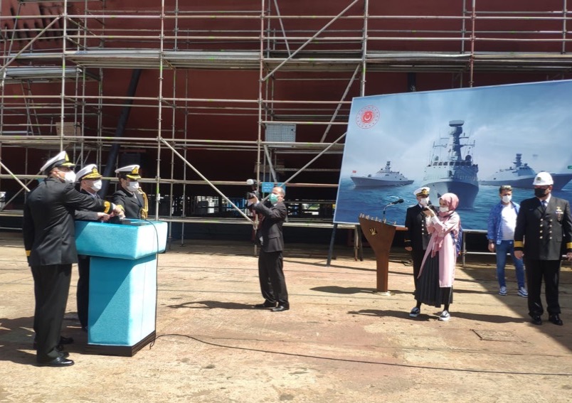 istanbul naval shipyard laid keel of pakistan navy s third milgem class corvette militaryleak