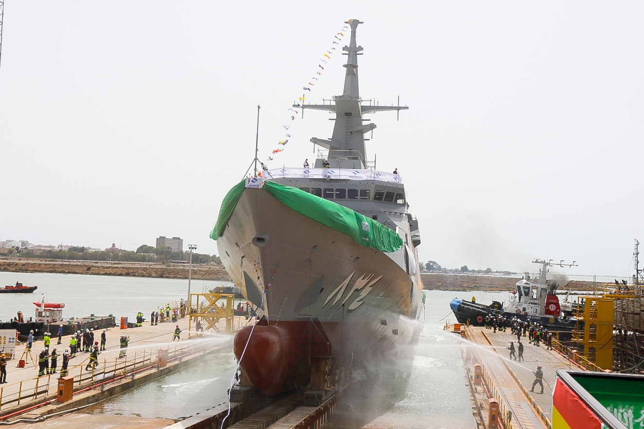 Navantia Launches the Fourth Al Jubail-class Corvette for Royal Saudi Naval Forces