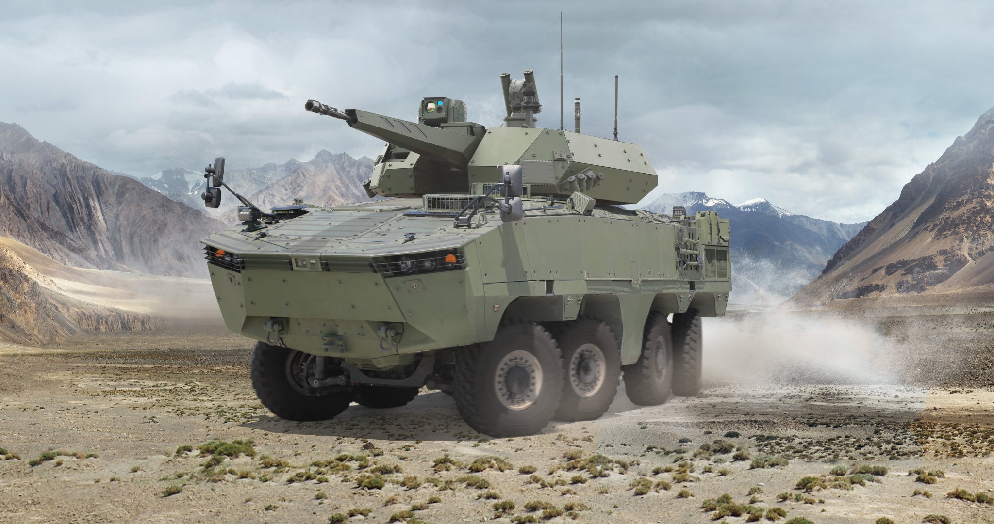 ARMA 8x8 Multi-wheeled Armored Vehicle with KORHAN turret system