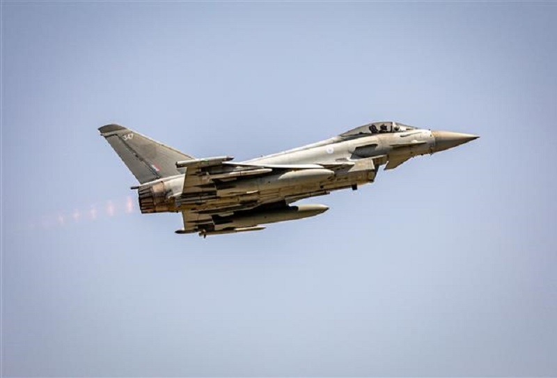 NATO Typhoon Fighters Launch Quick Reaction Alert for Russian Aircraft in the Southern Black Sea