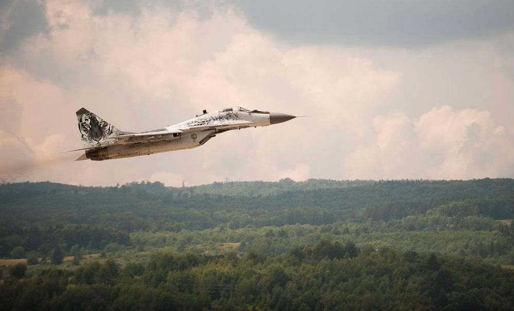Slovak Air Force MiG-29 Fulcrum twin-engine supermaneuverable fighter aircraft