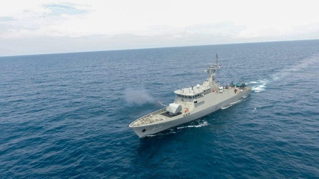 Indonesian Navy Sampari-class Fast Attack Missile Craft KRI Panah Conducts Live Firing Test