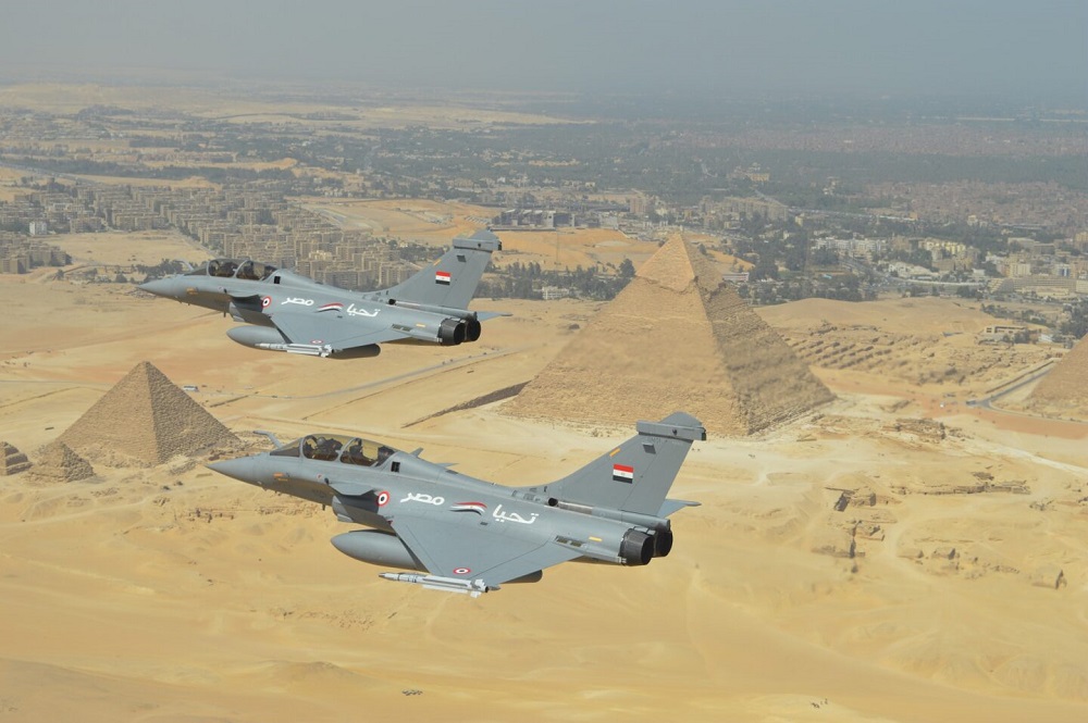 Egyptian Air Force Dassault Rafale multirole fighters