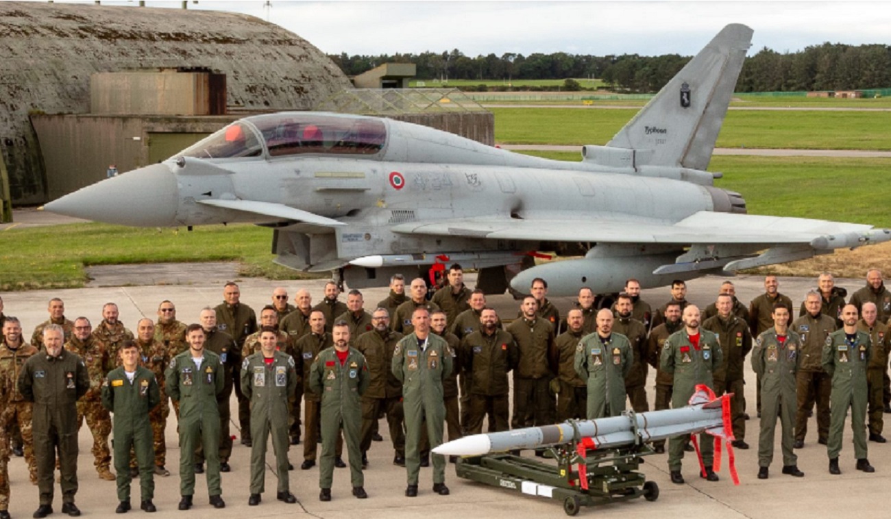 Italian Air Force Typhoons Complete Meteor Air to Air Missile Campaign in Hebrides, UK