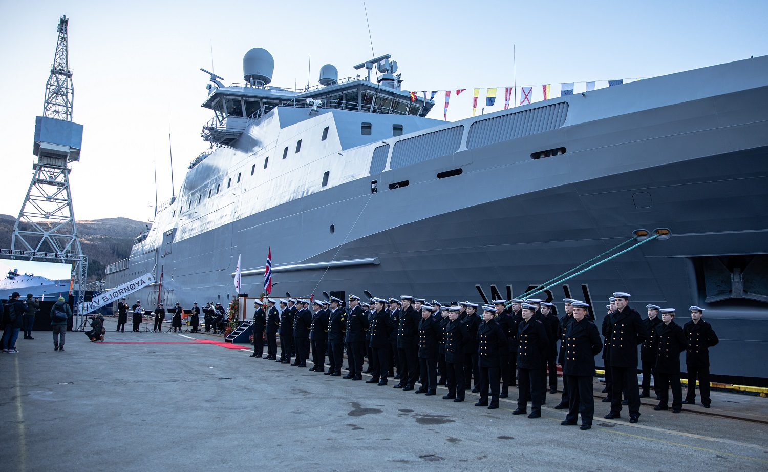 Norway Coast Guard Receives Jan Mayen Class Offshore Patrol Vessel KV Bjørnøya