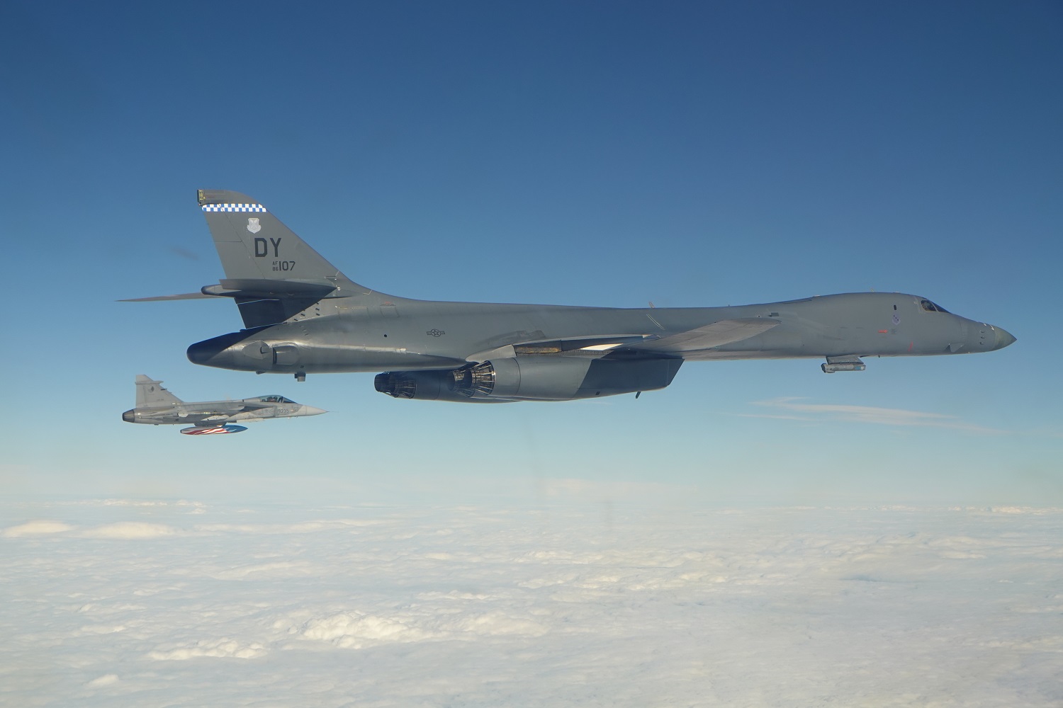 US Air Force B-1B Lancers Conduct vital Bomber Task Force Mission in Eastern Europe